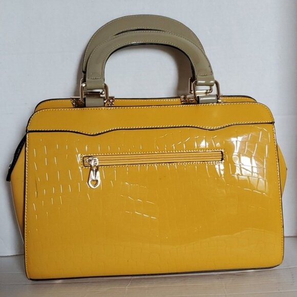 Uddini Patent Leather Satchel Handle Top Bag Shoulder Crossbody Purse Handbag - Picture 5 of 17